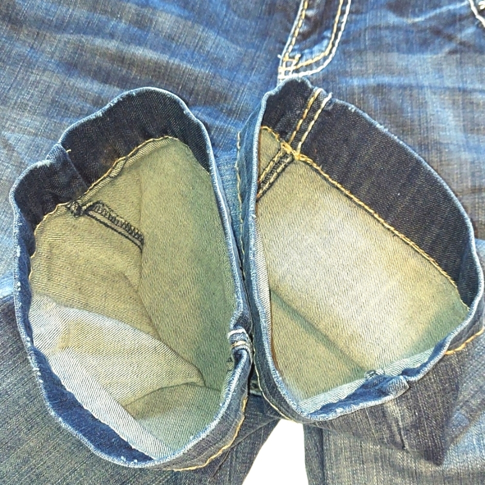 Grace in LA Distressed Flare Bootcut Jean - Picture 8 of 9